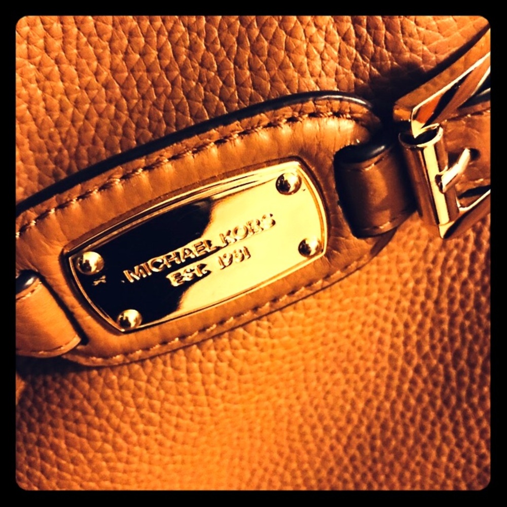 Authentic MK light brown crossbody